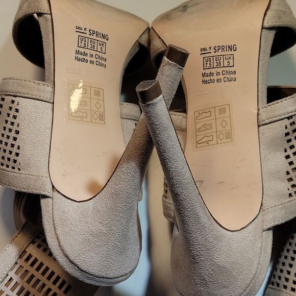 CALL IT SPRING SUEDE GLADIATOR STYLE HIGH HEEL STILETTOS ROUND TOE SANDAL - Picture 12 of 15